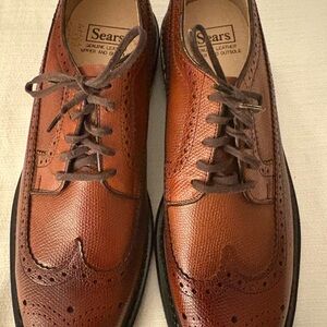 Sears Men's Tan Leather Oxfords